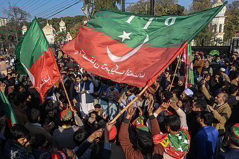 Supporters of the Pakistan Tehreek-e-Insaf (PTI) have launched protests amid claims of rigging (Photo | AFP)