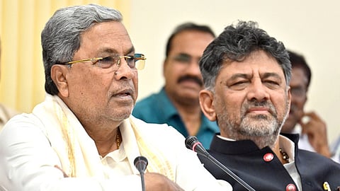Chief Minister Siddaramaiah and DCM DK Shivakumar in Bengaluru