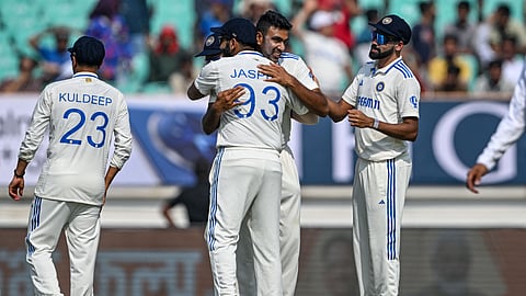 Ashwin's 500th victim was Zak Crawley (Photo | AFP)
