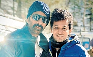 Karthik Gattamneni with Ravi Teja