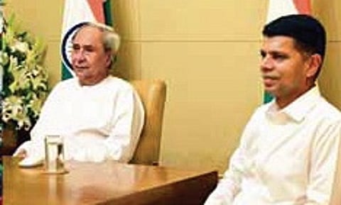 Naveen Patnaik and VK Pandian.