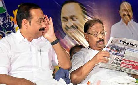 KPCC president K Sudhakaran and Opposition leader V D Satheesan.