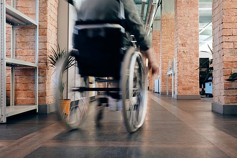 Image of a wheelchair user used for representational purposes only