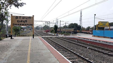 Dharmapuri railway station.