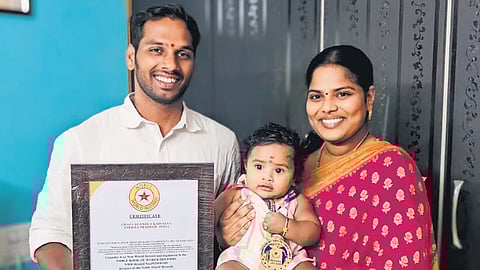Four-month-old baby girl from Andhra Pradesh sets world record by identifying 120 objects
