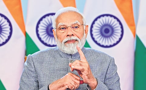 PM virtually attends launch of UPI services in Sri Lanka and Mauritius on Monday.