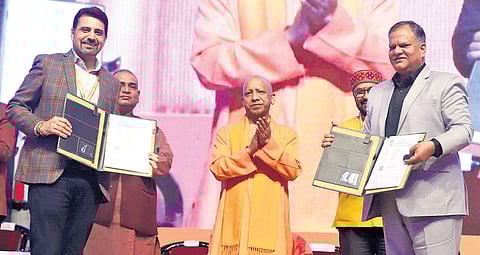 Three MoUs were exchanged in the presence of UP Chief Minister Yogi Adityanath at the AI Conclave organised by GBC@IV in Lucknow on Tuesday
