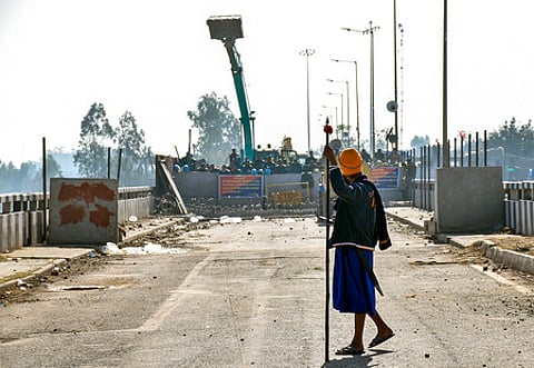 Image of the farmers' protest used for representational purposes only.