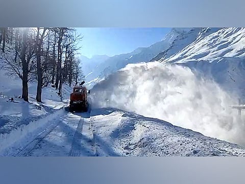 Himachal Pradesh: Snow clearance underway in parts of Lahaul-Spiti