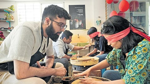 Couples take part in special pottery sessions to create memories from scratch