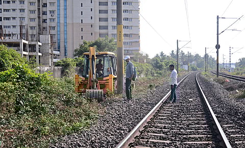 File photo: When the work for new railway station near Kilambakkam begian. (Express/ Martin Louis)
