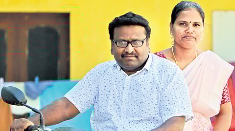 C Anandaraj and his wife Veronica Mary