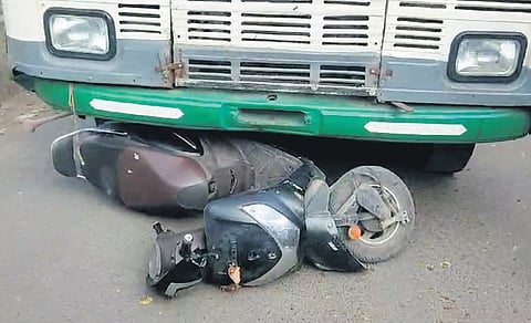 The bus driver has been taken into custody.