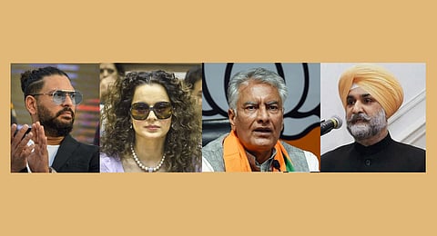 Yuvraj Singh, Kangana Ranaut, Sunil Jakhar and Taranjit Singh Sandhu.
