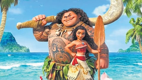 A still from the animated film Moana
