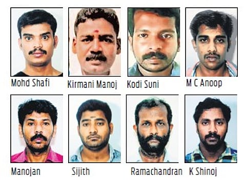 The accused in the murder of RMP leader TP Chandrasekharan