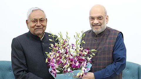 Bihar CM Nitish Kumar meets Union Home Minister Amit Shah