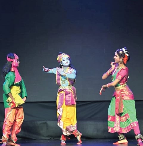 Little Krishna comes alive on stage