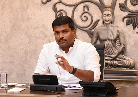 Minister for industries, infrastructure, investment and information technology Gudivada Amarnath.