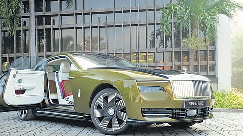 Designed as a super coupé, the Spectre is a looker.