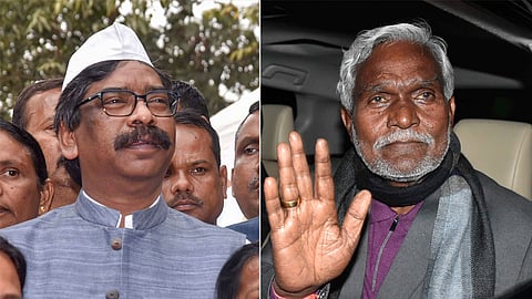 Hemant Soren and Champai Soren.