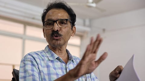 'Veekshanam' editor N Venugopal speaks following NIA raids at his residence in Hyderabad on 8 Feb 2024.