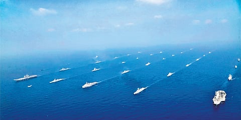 MILAN 2024 culminated with a grand closing ceremony onboard Aircraft Carrier INS Vikrant off Vizag coast on Tuesday.