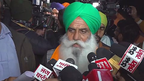Farm leader Jagjit Singh Dallewal, the president of the Bharti Kisan Union (Ekta Sidhupur).
