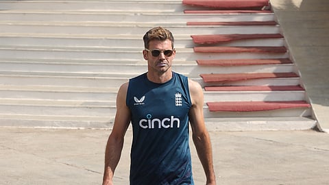England's James Anderson.