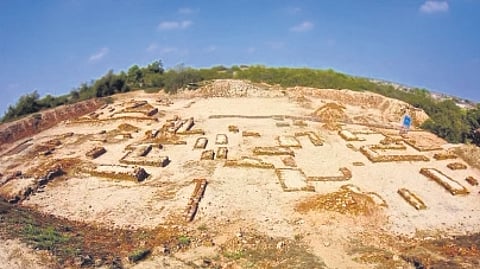 Excavation in Rakhigarhi, Haryana