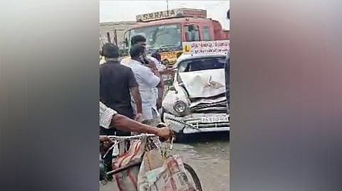 The injured were taken to Tambaram Government Hospital for treatment.