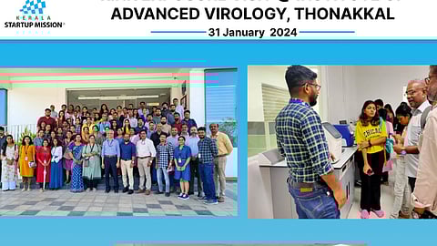 Kerala Startup Mission's Research Innovation Network Kerala (RINK) organized a visit to the Institute of Advanced Virology.
