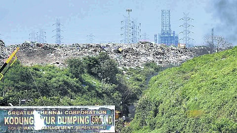 The dump yard at Kodungaiyur