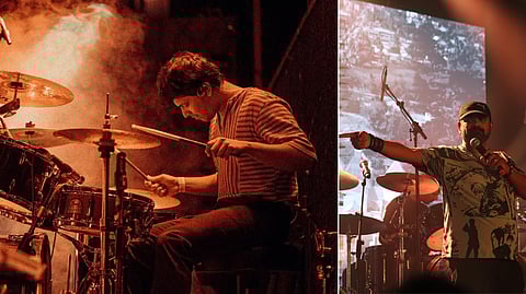 Floyd Libera and George Peter of 13AD during their comeback concert at IMA House in January.