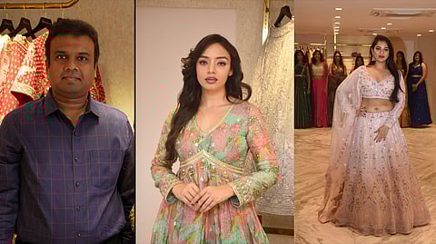 (left) Sailesh Singhania, who has unveiled an exquisite new collection of wedding attire