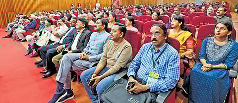 Delegates attending the Homoeopathy Vijnana Sammelan at CSIR-National Institute for Interdisciplinary Science and Technology campus in Thiruvananthapuram.