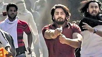 Shahrukh Pathan is shown on national television brazenly pointing a gun at a policeman during the 2020 northeast Delhi riots.