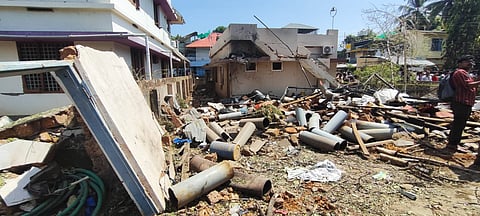 Two persons died and several were injured in the blast that occurred on Monday.