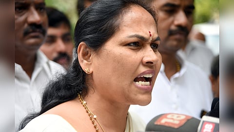 Union Minister of State and BJP candidate for Bengaluru North Lok Sabha Constituency, Shobha Karandlaje.