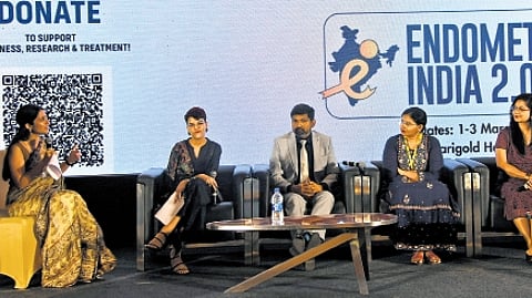 Dr Vimee Bindra, founder of EFI, speaking at the event.