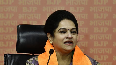 Congress leader Padmaja Venugopal, daughter of Congress veteran and former Kerala Chief Minister K Karunakaran, joins the Bharatiya Janata Party