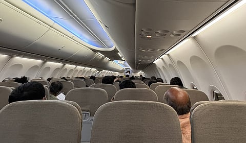 Passengers inside 737 Max8 aircraft.