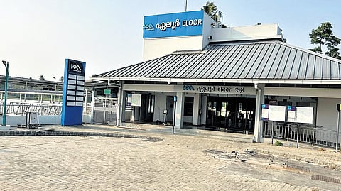 The completed Eloor water metro terminal