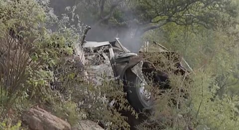 A bus carrying worshippers headed to an Easter festival plunged off a bridge on a mountain pass and burst into flames in Limpopo, South Africa.