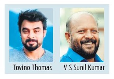 Former Kerala Minister VS Sunil Kumar, and actor Tovino Thomas.