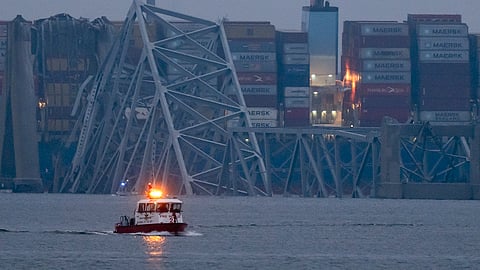 Recovery efforts resumed Wednesday for the construction workers who are presumed dead after the cargo ship hit a pillar of the bridge, causing the structure to collapse