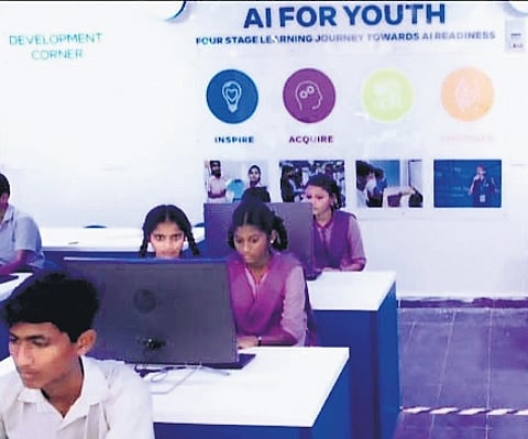 AP’s 1st AI lab set up at Cheepurupalli ZP school