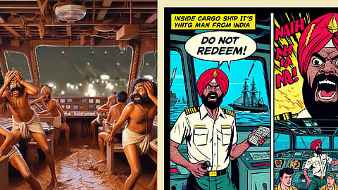 A series of racist memes and comics were posted on platform X by various users.