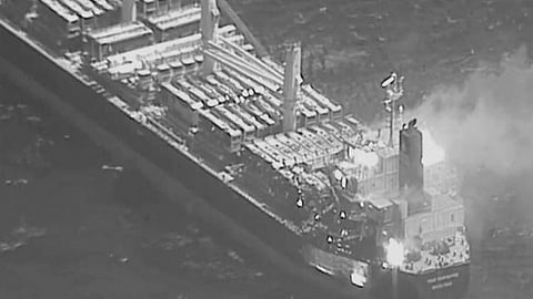 Two Filipino crew members were among those killed in a missile attack by Yemen's Huthi rebels on a ship in the Gulf of Aden.