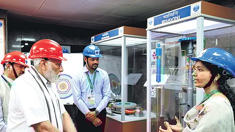 PM Narendra Modi witnessed the core loading initiation of the 500 MW Prototype Fast Breeder Reactor and was also briefed about the reactor’s features